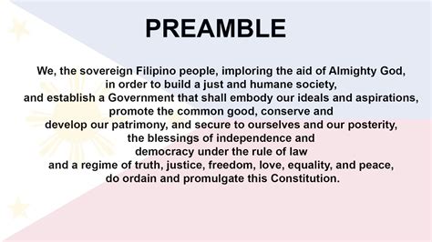 philippine constitution preamble|preamble philippine constitution meaning.